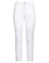 Fracomina Woman Jeans White Size 30 Cotton, Elastane In White