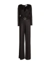 Fracomina Woman Jumpsuit Black Size M Polyester, Elastane In Black