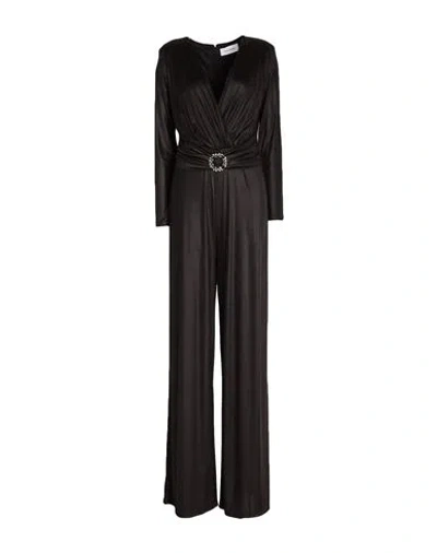 Fracomina Woman Jumpsuit Black Size M Polyester, Elastane