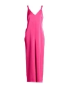 Fracomina Woman Jumpsuit Fuchsia Size L Polyester In Pink