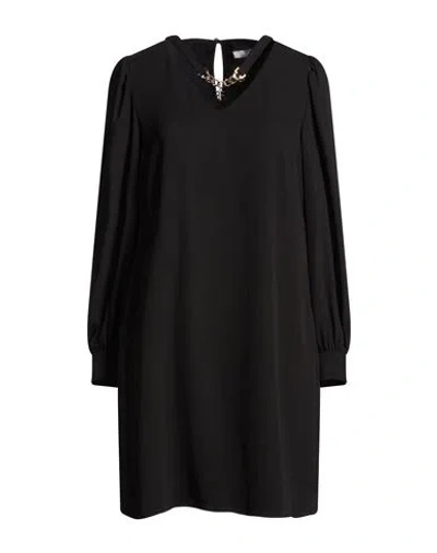 Fracomina Woman Mini Dress Black Size S Polyester