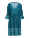 Fracomina Woman Short Dress Deep Jade Size Xl Polyester In Green