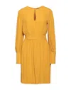Fracomina Short Dresses In Yellow