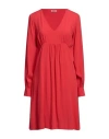 Fracomina Woman Short Dress Red Size S Viscose In Red