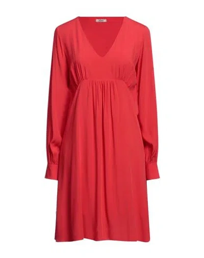 Fracomina Woman Short Dress Red Size S Viscose