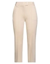 Fracomina Woman Pants Beige Size 4 Viscose, Polyamide, Elastane In Sand