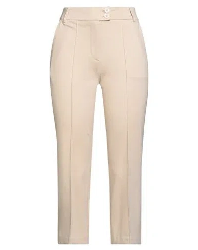 Fracomina Woman Pants Beige Size 4 Viscose, Polyamide, Elastane In Sand