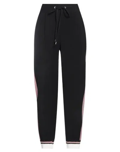 FRACOMINA FRACOMINA WOMAN PANTS BLACK SIZE S VISCOSE, POLYESTER