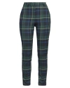 Fracomina Woman Pants Dark Green Size 10 Polyester, Viscose, Elastane In Green