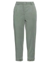 Fracomina Woman Pants Military Green Size 28 Tencel, Cotton, Elastane, Polyester In Green