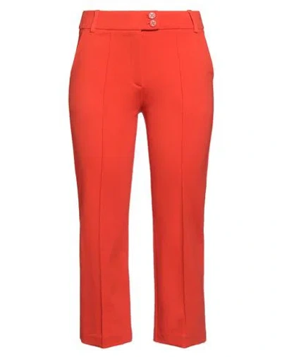 Fracomina Woman Pants Orange Size 12 Viscose, Polyamide, Elastane