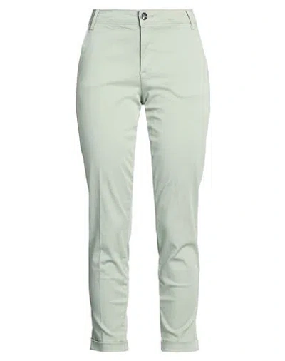 Fracomina Woman Pants Sage Green Size 32 Cotton, Lycra
