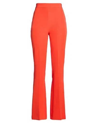 Fracomina Woman Pants Tomato Red Size 8 Polyester, Elastane