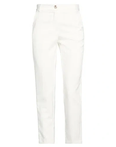 Fracomina Woman Pants White Size 2 Polyester, Elastane