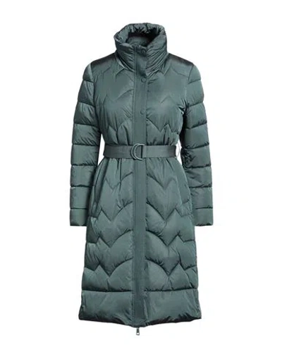 Fracomina Woman Puffer Deep Teal Size Xxl Nylon In Green