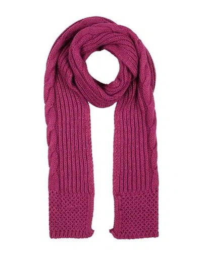 Fracomina Woman Scarf Mauve Size - Acrylic, Lurex In Pink