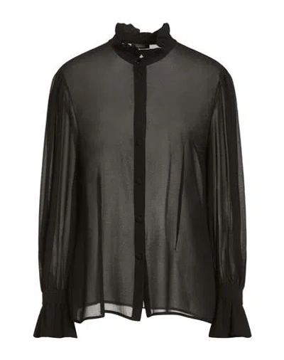 Fracomina Woman Shirt Black Size Xl Polyester