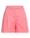 Fracomina Woman Shorts & Bermuda Shorts Pink Size 4 Cotton, Elastane, Polyester