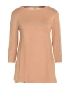 Fracomina Woman Sweater Camel Size S Viscose, Nylon In Beige