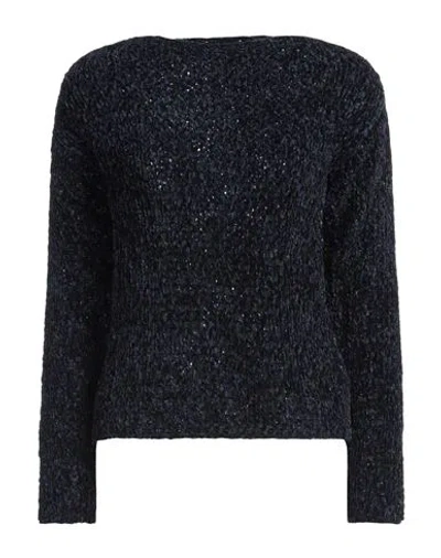 Fracomina Woman Sweater Midnight Blue Size Xl Polyester, Viscose
