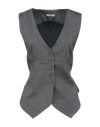 Fracomina Woman Tailored Vest Grey Size M Polyester, Viscose, Elastane In Gray