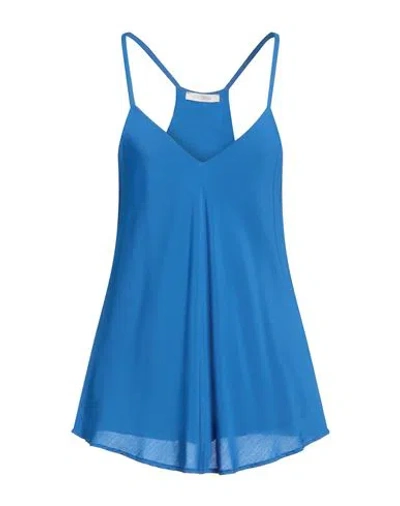 Fracomina Woman Top Blue Size L Viscose