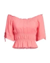 Fracomina Woman Top Coral Size Xl Rayon In Red