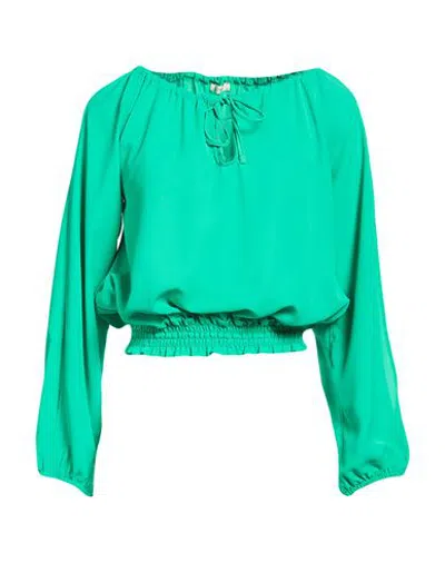 Fracomina Woman Top Green Size Xs Polyamide