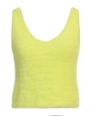 Fracomina Woman Top Lime Green Size L Polyamide In Green