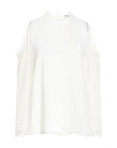 Fracomina Woman Top White Size L Polyester