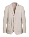 Fradi Man Blazer Beige Size 48 Cotton, Linen, Elastane In Neutral