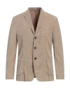 Fradi Man Blazer Sand Size 40 Lyocell, Cotton, Elastane In Beige