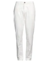Fradi Man Pants White Size 30 Cotton, Lyocell, Elastane