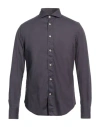Fradi Man Shirt Navy Size 15 ¾ Cotton In Navy Blue