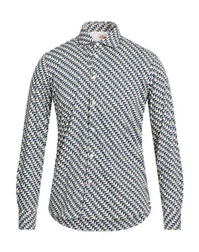 Fradi Man Shirt Navy Size 17 Cotton In Multi