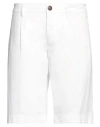 Fradi Man Shorts & Bermuda Shorts White Size 30 Cotton, Lyocell, Elastane