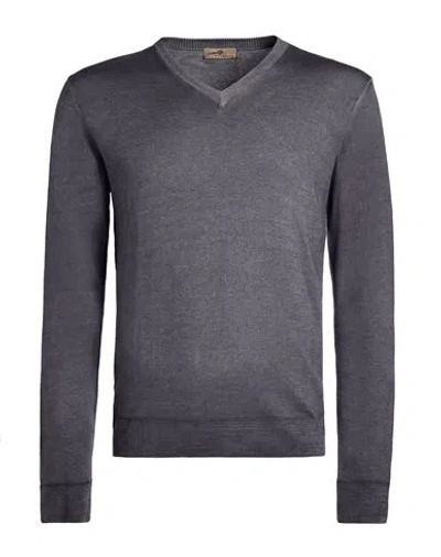 Fradi Man Sweater Charcoal Size S Virgin Wool In Blue