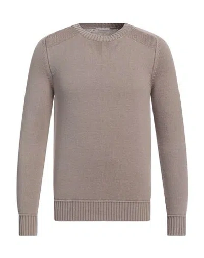 Fradi Man Sweater Light Brown Size S Wool