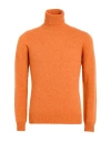 Fradi Man Turtleneck Charcoal Size S Virgin Wool In Orange