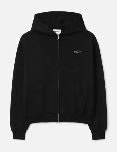 Fragile Club Core Uniform Zip-up In Black