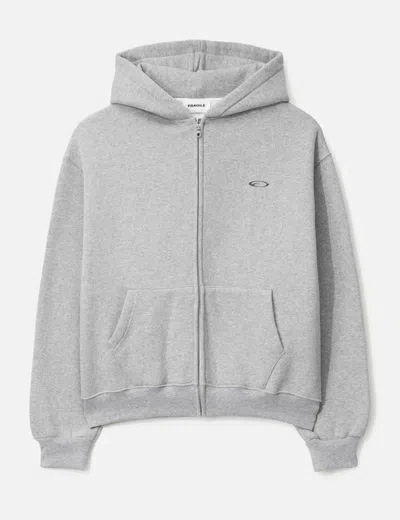 Fragile Club Heather Uniform Zip-up In Gray