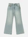 Fragile Club Light Blue Flared Fit Denim In Multi