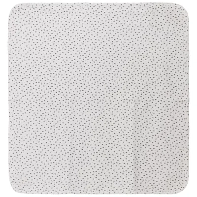 Fragile Crinkle Flower Print Knit Blanket In Multi