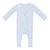 Fragile Kids'  Front Chest Ribbed Romper In Blue