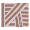 Fragile Pattern Knit Blanket In Brown
