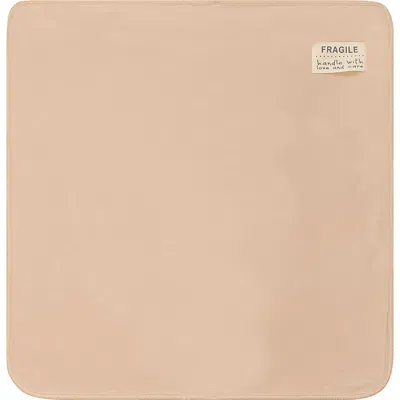 Fragile Scallop Stitch Cotton Blanket In Pink