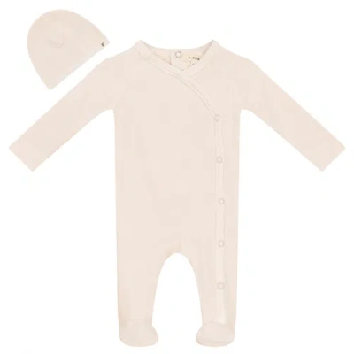 Fragile Kids'  Stretch Knit Romper Set With Matching Hat In Pink