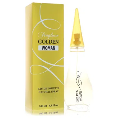 Fragluxe 2pcs Combo Gift Set  Golden Woman By  Eau De Toilette Spray 3.3 oz For Women In Yellow