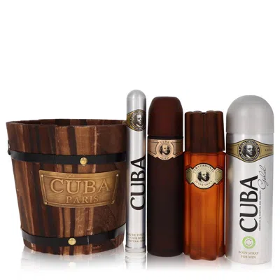 Fragluxe Cuba Gold By  Gift Set - For Men In Multi