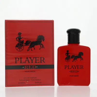 Fragrance Couture Men's Player Red Edp Spray 3.4 oz Fragrances 8439627584372 In Transparent